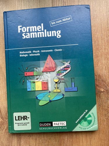 Formelsammlung bis zum abitur - bis,