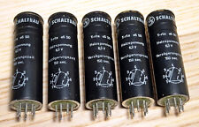 5x Schaltbau Relais Thermorelais Röhre T-rls a5 SO 6,3V Verzögerung 150 sec
