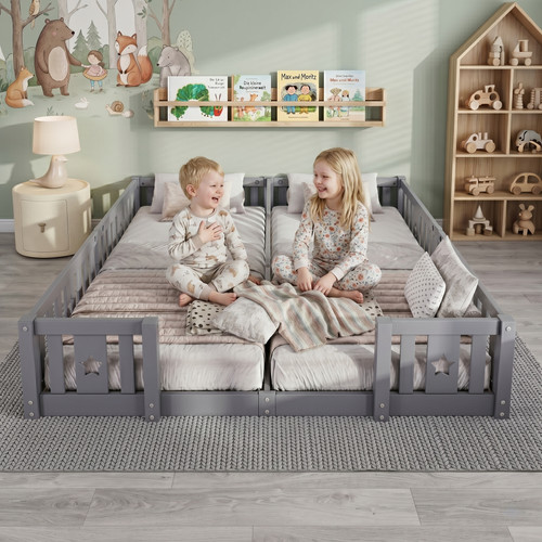 Bodenbett 180x200cm kinder - bodenbett, 90/180x200cm