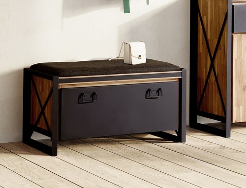 Schuhbank bank mit kissen - schuhbank,