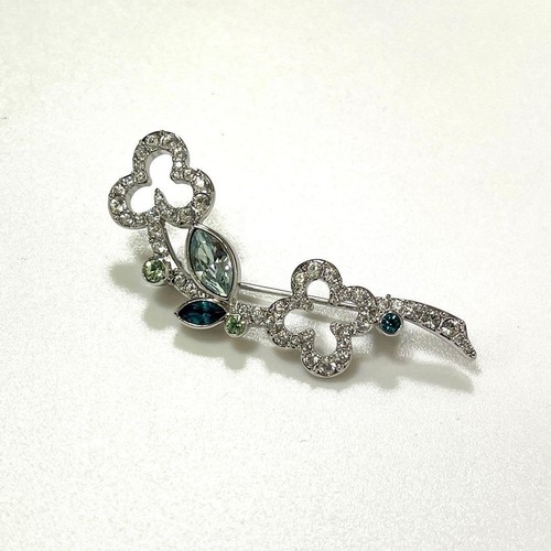 Swarovski kleeblatt brosche - swarovski,