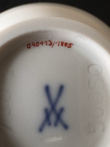 Meissen porzellan vase - vase, weiß