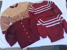 Wunderschöne 2 Jacken+2 Pullover  NEU  Wolle Handmade