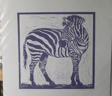 Original Linoldruck  Lila