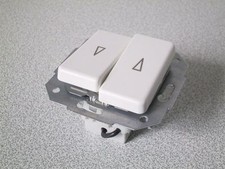 KOPP Jalousieschalter EUROPA arktis-weiss UP Unterputz Rolladenschalter Rollo