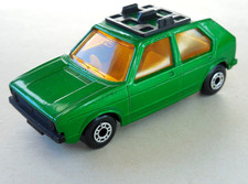 Matchbox Lesney SF 7C- VW Golf, dunkelgrün, mint, Bretter fehlen- top & rar!