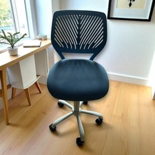 Verstellbarer Bürostuhl, Computerstuhl, Stoffsitz, Bürostuhl, Drehstuhl,ohne Arm