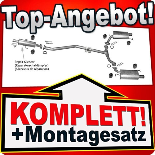 Auspuff für mazda 2 0 - auspuff, (gh)