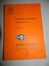 Ersatzteilkatalog Rohrmelkanlage - VEB Kombinat Impulsa Elsterwerda 1966