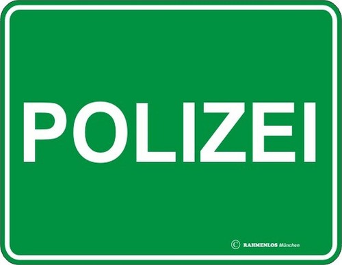 Blechschild schild polizei - blechschild,