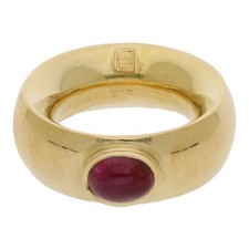 Designer Ring mit Rubin 833 Gold 20 Karat Gr 51 Unikat Schmuck Zerti R03.5685