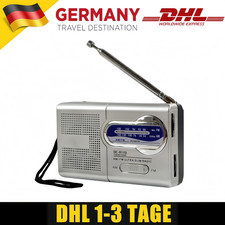 Aktives tragbares Radio AM | FM, 2AA batteriebetrieben mit Empfang über große Re