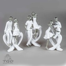 Formano Dekofigur Paar mit Herz aus Kunststein 25cm-703941