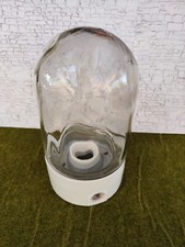 Nachlass große alte Stalllampe Bunkerlampe Glaskolbenlampe Porzellansockel E27