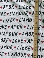 Stoff Bio Jersey Liebe Amore