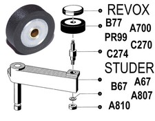Zangenrolle Pressrolle Revox
