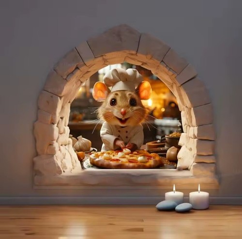 Maus sticker pizzeria - sticker,