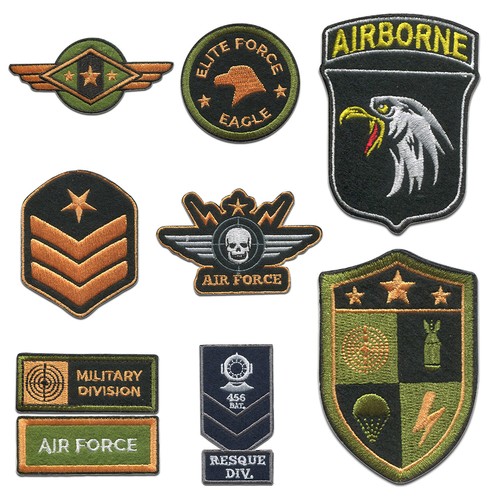 Aufnäher bügelbild militär - bügelbild,
