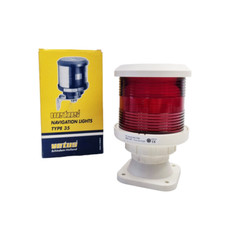 Vetus Ankerlaterne Rundum Typ-35 rot • weißes Gehäuse • Boot