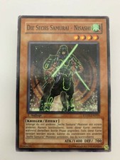 Yugioh Karte 1. Auflage DIE SECHS SAMURAI - NISASHI Monsterkarte STON-DE010 838