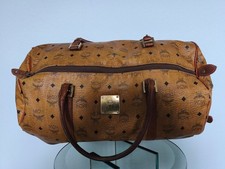 MCM, Seltene luxeriöse Vintage Weekender, Cognac farbende Reisetasche