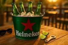 Heineken metall eiseimer - metall, –