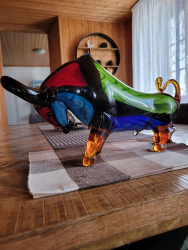 Stier bulle glas skulptur - xl, /