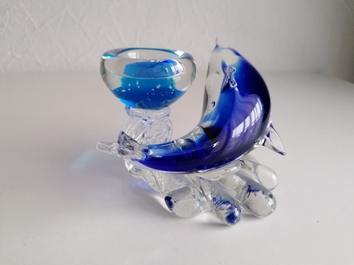 Schöne blaue glasfigur - schöne,