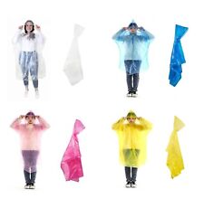 12 er SET Regenponcho Einweg Regencape Festivalponcho Notfallponcho Regenschutz