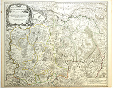 ROBERT DE VAUGONDY  Nordbrabant Niederlande Original Kupferstich 1752
