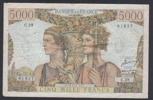 Billet france 5000 - (germ),