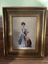 Bild Holzrahmen Alt Goldfarben