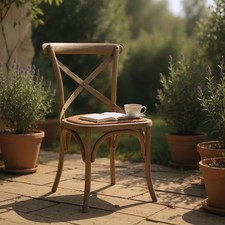 BRAUNE ESSSTÜHLE EICHE