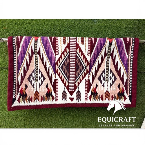 Maroon western wool - western,