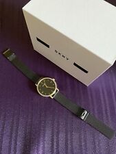 DKNY Damen Uhr Armbanduhr NY-2982 schwarz Gold