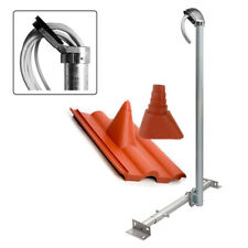 Dachsparrenhalter 120cm SAT LTE Mast Dach Halterung Frankfurter Pfanne Mastkappe
