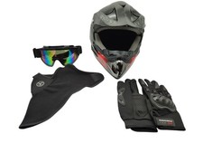 Fullface Helm MTB, Motocross Helm Kinder Helm Set Herren ATV Motorradhelm