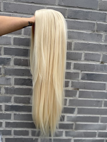 Perücke blond weich ohne pony - perücke,