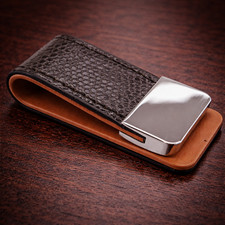 Geldscheinklammer Leder mit