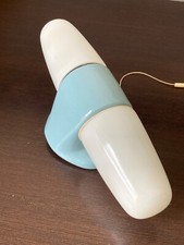 Vintage Wilhelm Wagenfeld Modell 6068Z Wandleuchte Lindner  1958 Lichtblau