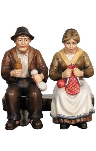 Opa oma auf der bank - opa,