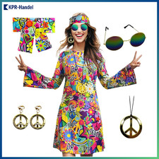 Damen Hippie Kleid 70er Jahre