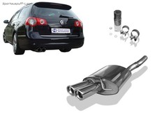 Fox Sportauspuff VW Passat 3C inkl. CC 2x90 schräg mit Absorber