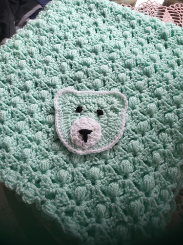 Babydecke handarbeit neu - babydecke,