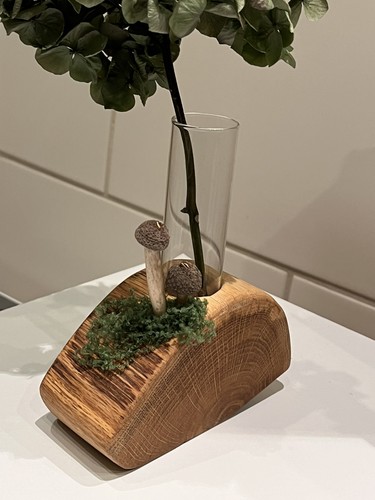 Reagenzglas vase holz - vase,