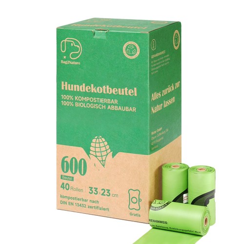 100 hundekotbeutel biologisch - 100%,