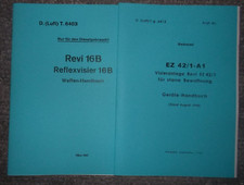Dienstvorschrift Reflexvisier Revi 16B von 1942 & EZ42/1-A1 von 1944