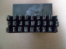 Alte Schlagbuchstaben 5 mm mit & Zeichen Oldtimer Schlagstempel Stempel (C 24)