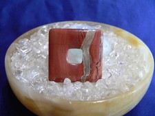 Jaspis rot donut square - rot,donut,square, 30