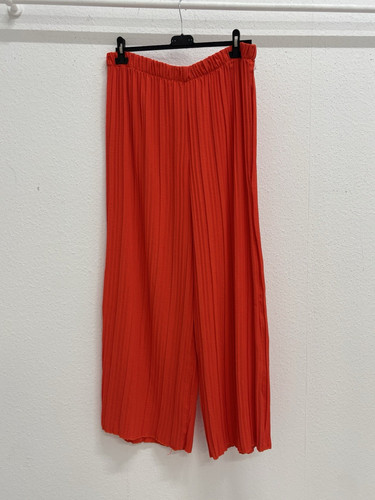 Damen palazzo hose plissee - hose, rot